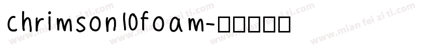 chrimson foam字体转换